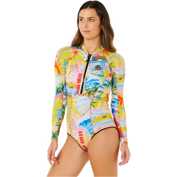 2026 Rip Curl Womens G-Bomb 1.5mm Front Zip Spring Wetsuit 13PWSP - Multicolor